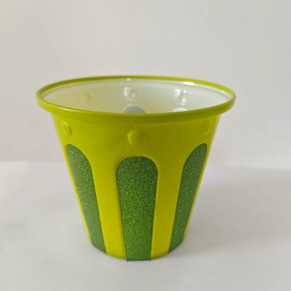 Green Glitter Patchwork Planter Cover